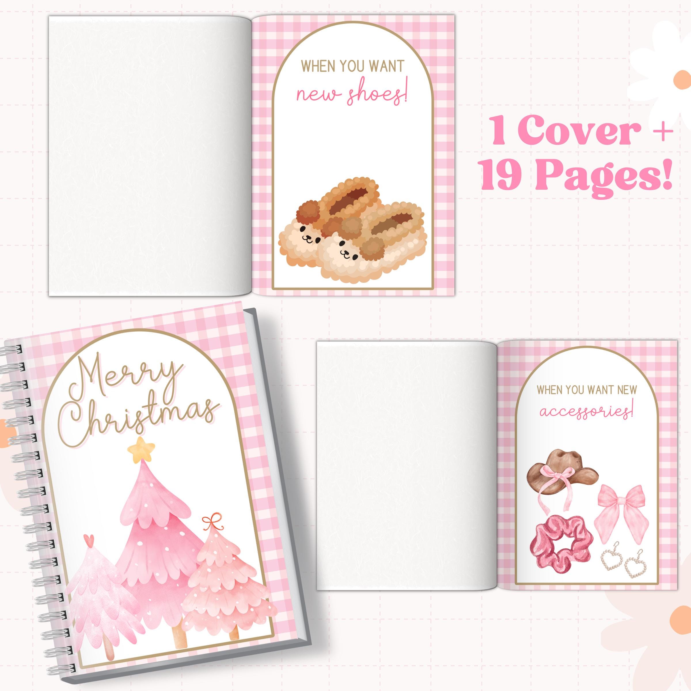 🎄Merry Christmas Gift Card Book📚-Pink World🎀