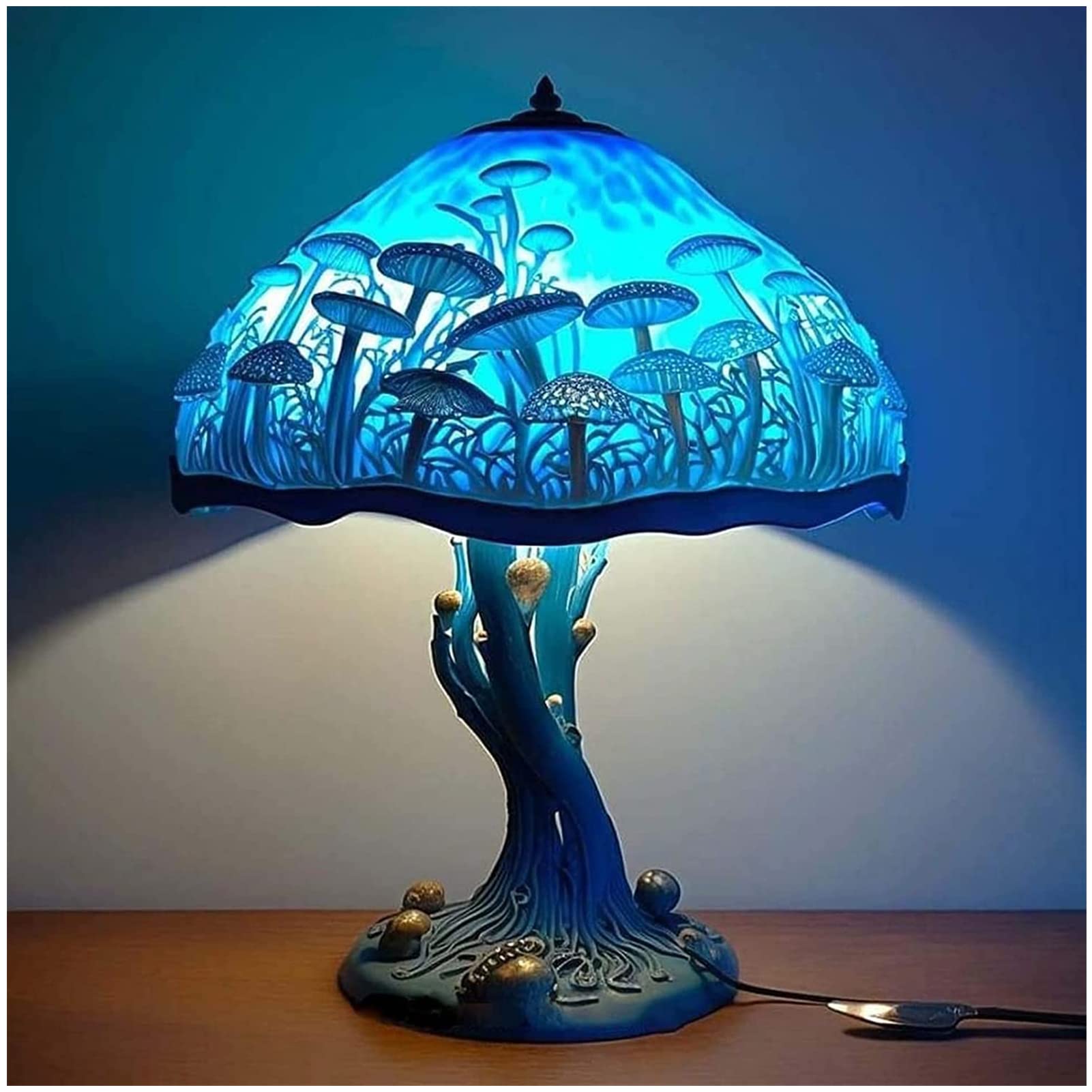 🔥Last Day Discount-75%OFF🔥3D Mushroom Stained Glass Plant Series Table Lamp-Buy 2 Free Shipping