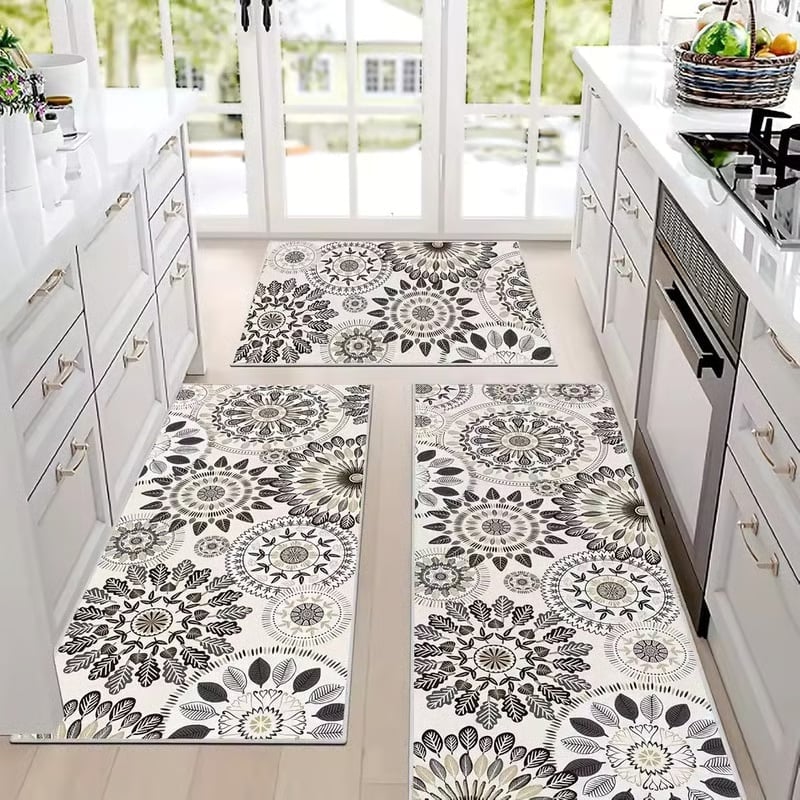 🎁TikTok Last Day Sale - 70% OFF🔥Boho Washable Kitchen Rugs Sets of 3 - Non Slip Kitchen Rugs