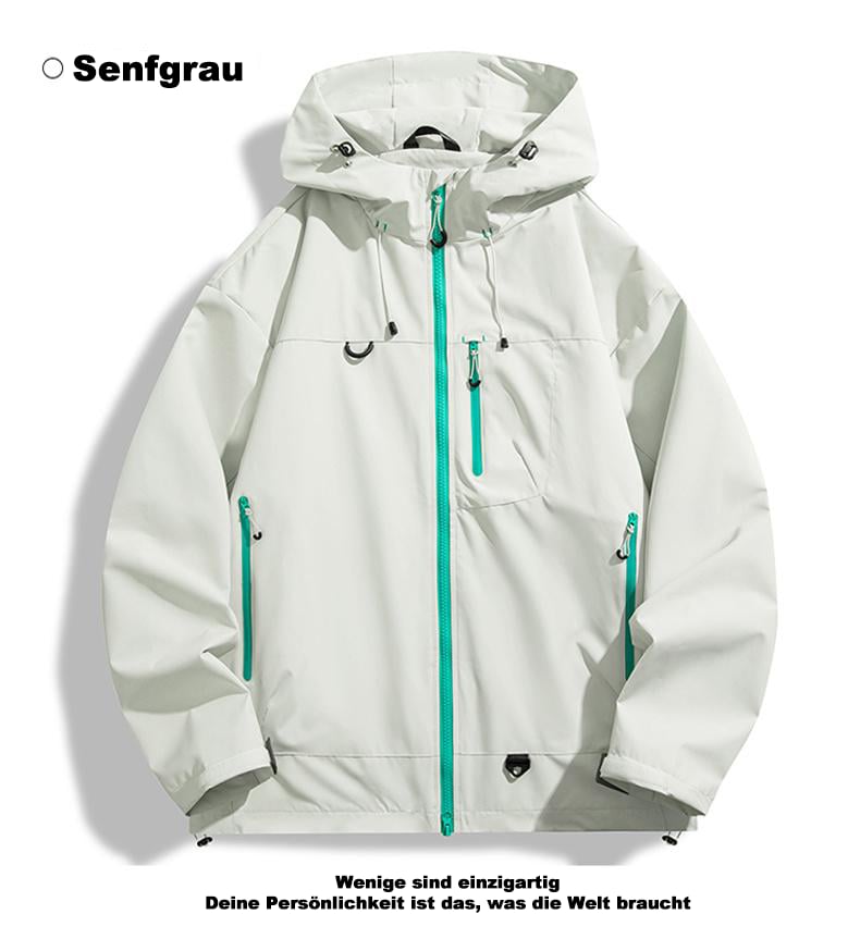🥾LETZTER TAG 49 % RABATT👔 Wasserdichte Jacke: Wasserdichte Jacke mit 3D-Schnitt – geeignet zum Wandern, Pendeln und für Freizeitausflüge!