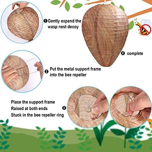 🎁TikTok Last Day Sale - 70% OFF🎉Best Bee Brothers Natural Wasp Deterrent Hives - Protect Your Yard from territorial wasps