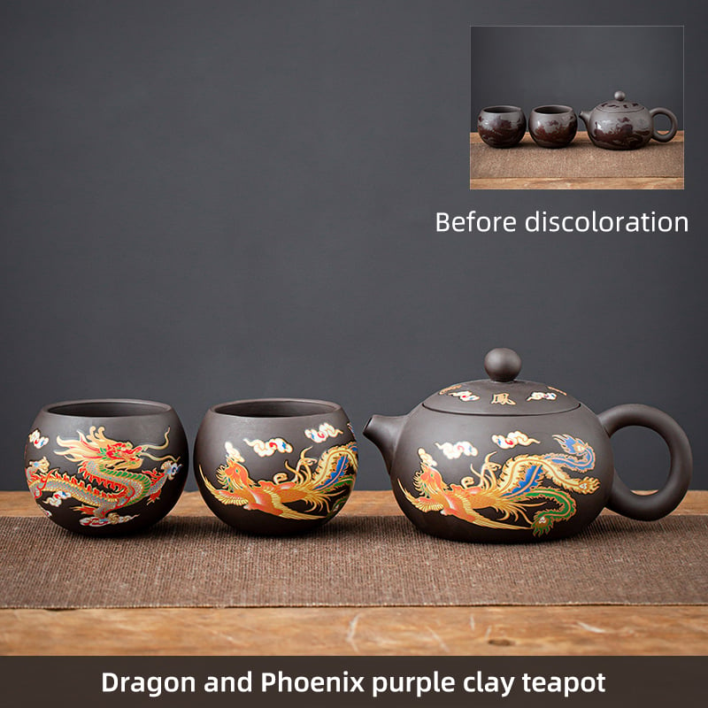 🔥Last Day Promotion 70% OFF🔥Color Changing Dragon & Phoenix Teapot