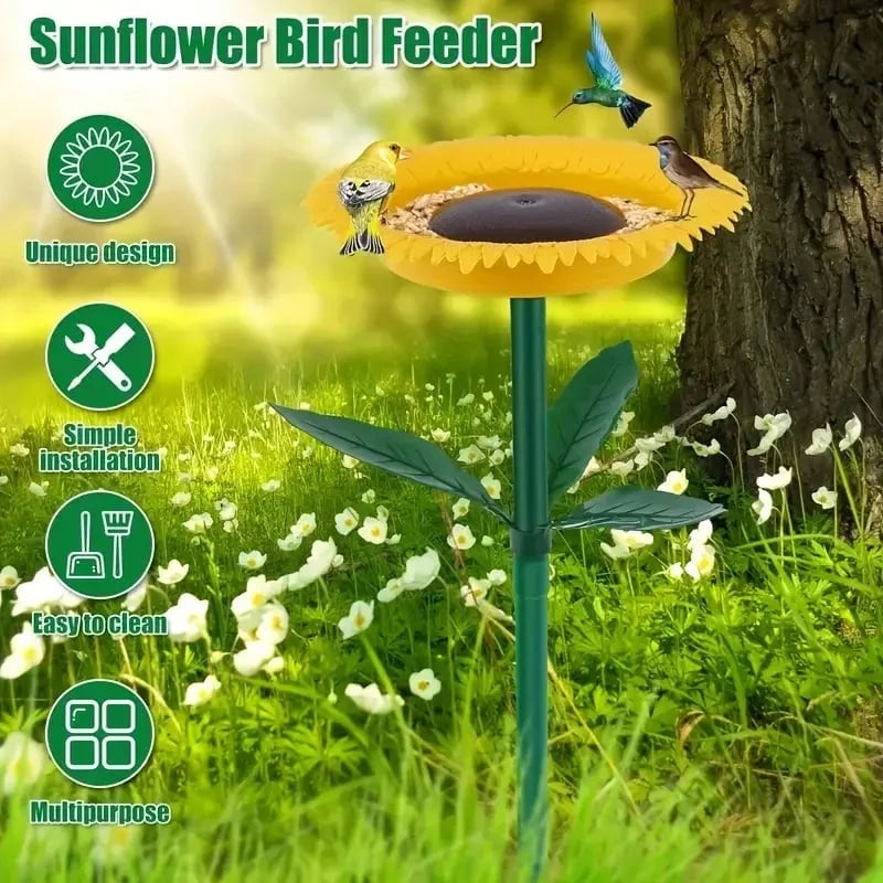 Last Day 49% OFF  🌻Sunflower Standing Bird Feeder