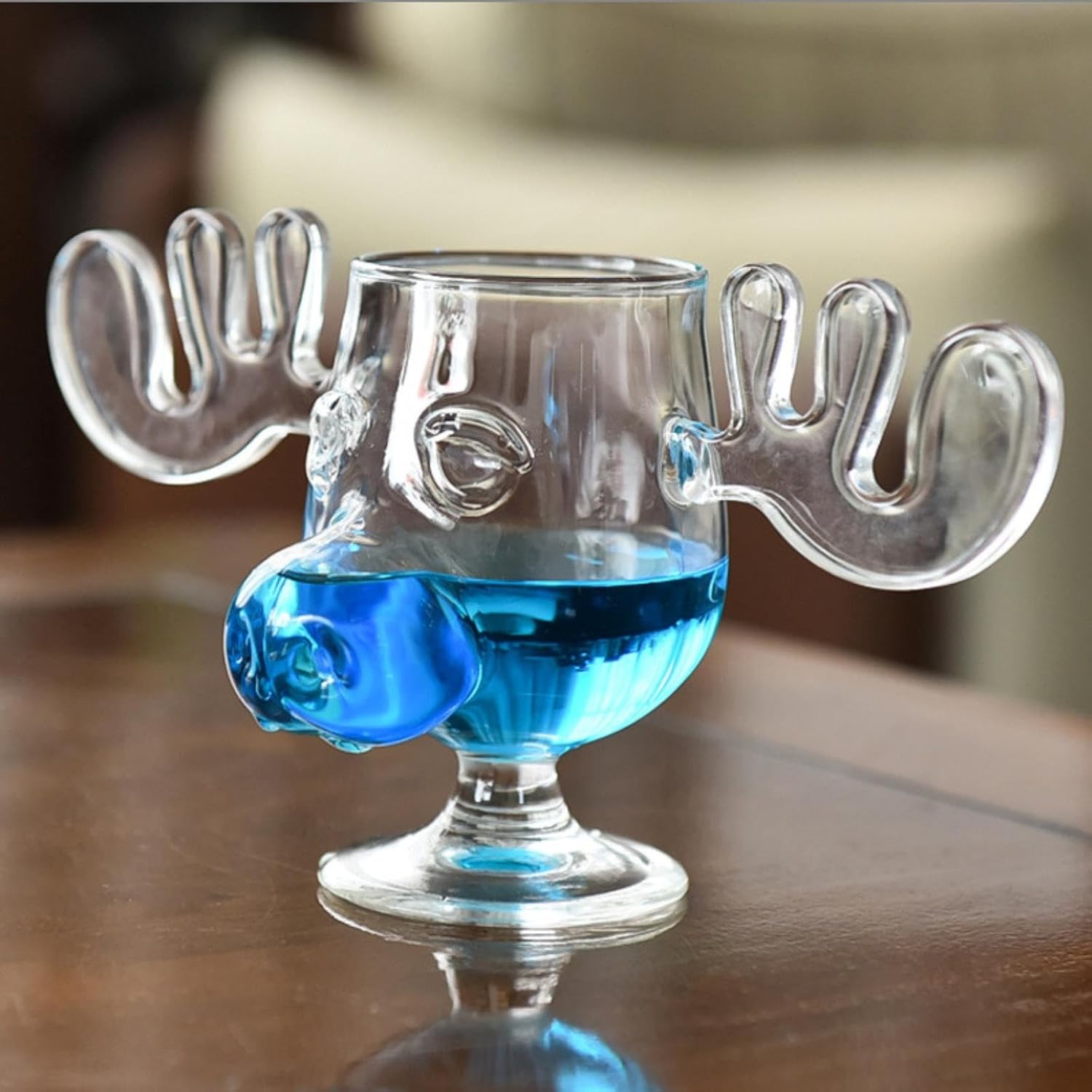 🎄Last Day Promotion 70% 🦌Glass Reindeer Mug⚡Buy 3 Get 1 Free
