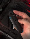 BM535C Vg10 Damascus Blade Carobon Fiber Handle Pocket Knife