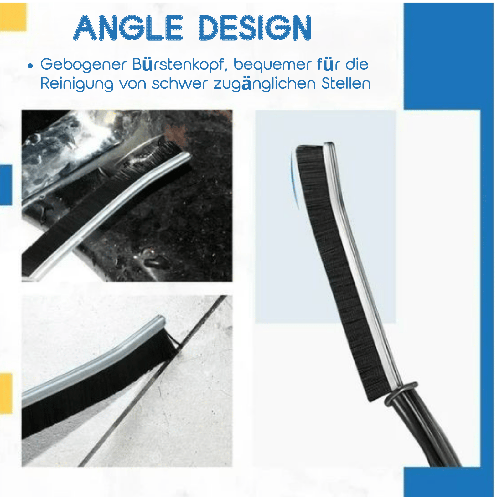 🏆Nur 1,99 € – Aktion am letzten Tag!🎁Hartborsten-Eckenreinigungsbürste