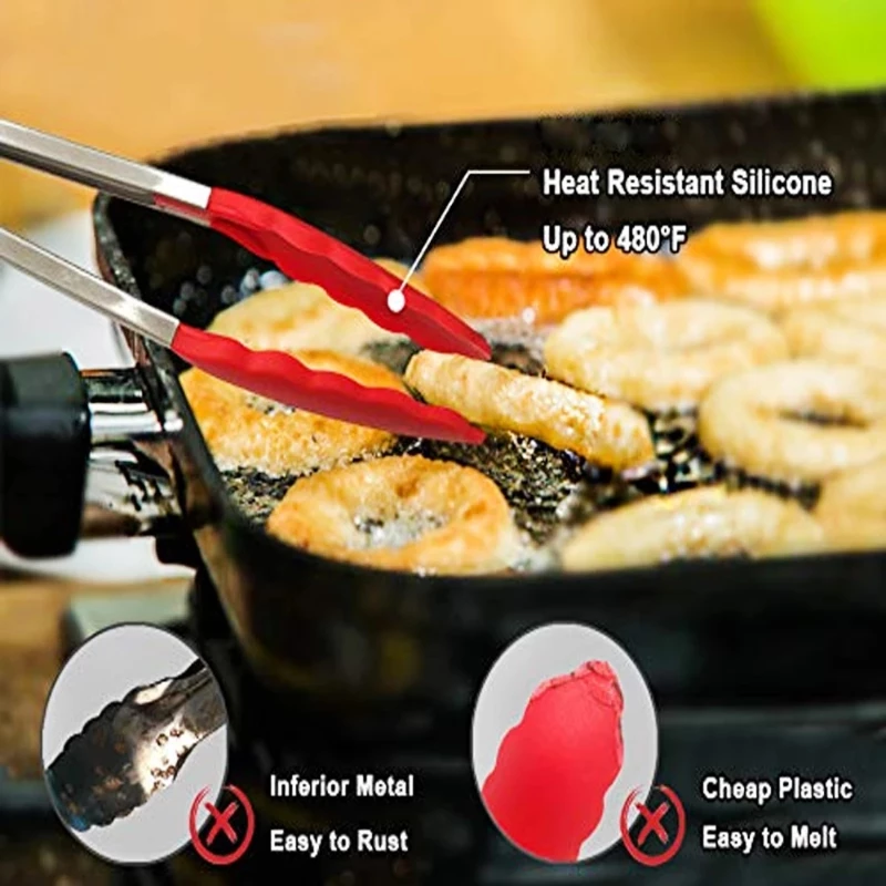 (🔥2023 New Year Sale-48% OFF) Silicone BBQ Grilling Tong - Buy 2 Get 2 Free Now!