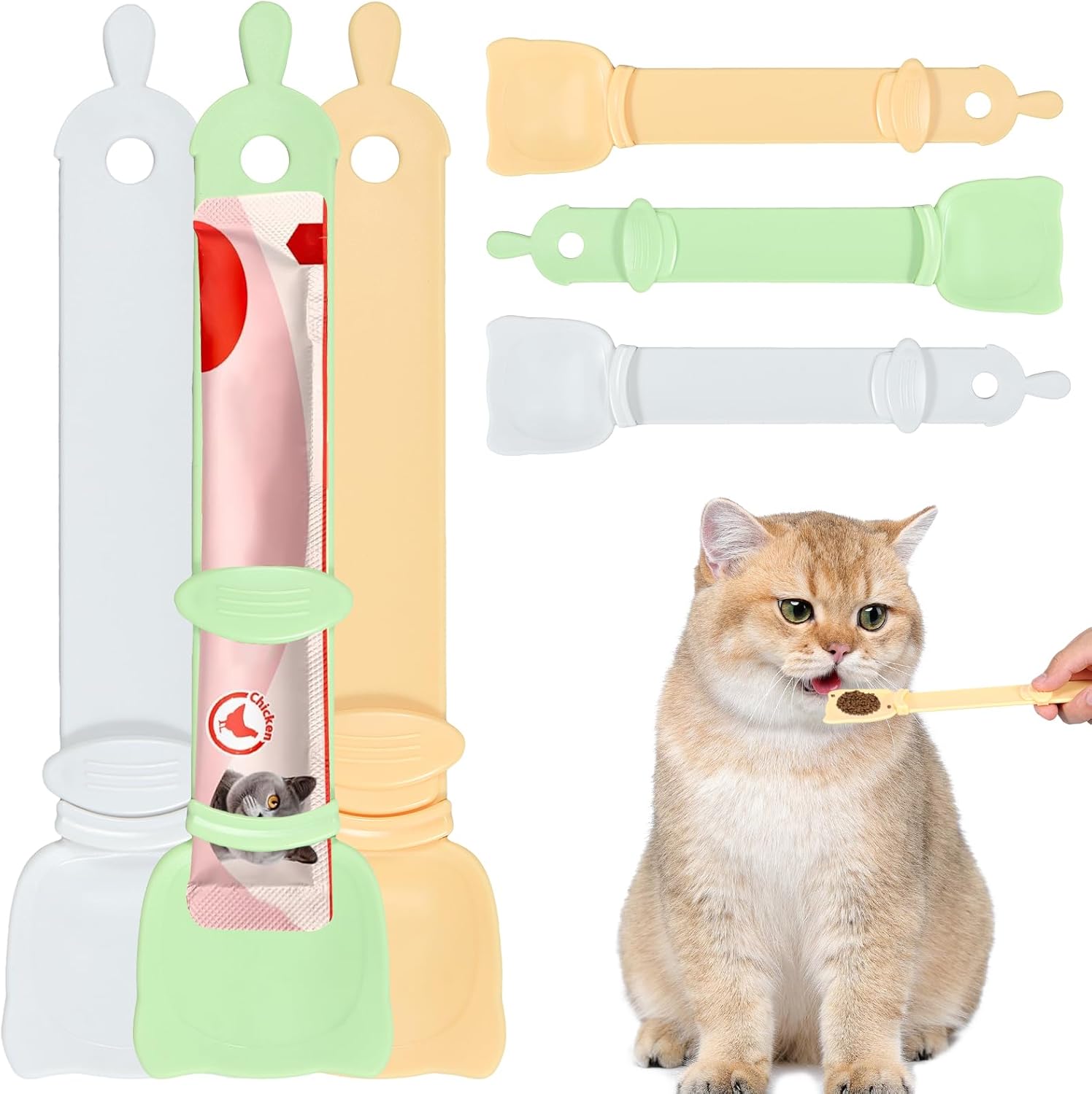 (🔥2024 Best Selling - 50% OFF) Cat Strip Squeeze Spoon, Buy More Save More!!!