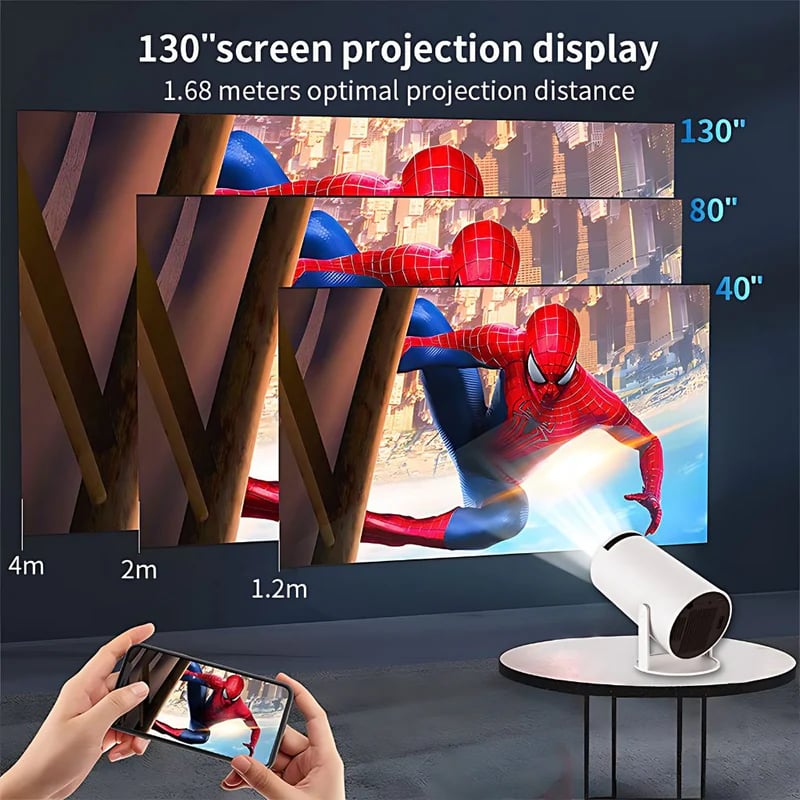 (🎄Christmas Hot Sale - 49% OFF) 🎥✨Portable Smart Projector – 4K Home Cinema & Outdoor Projector