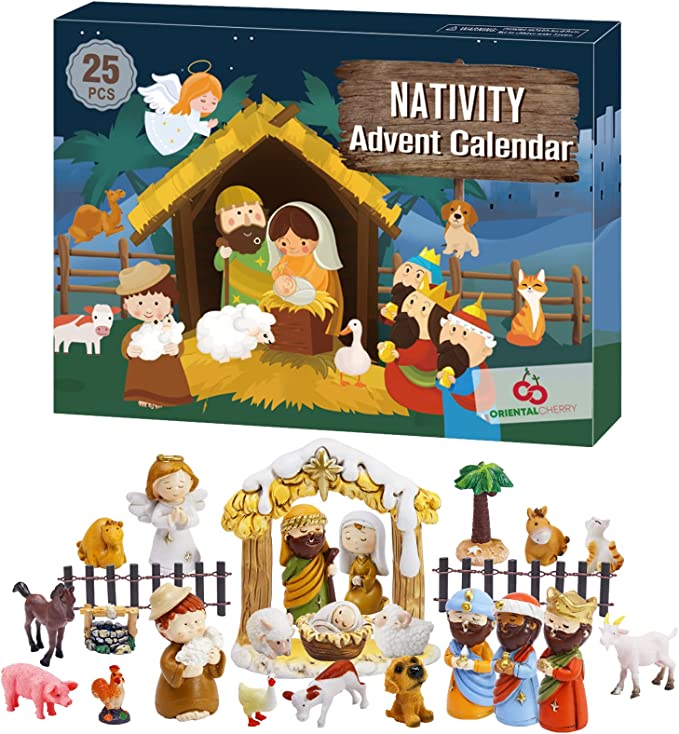 🔥Last Day Promotion - 70% OFF🎁🎄Nativity Scene Advent Calendar Set