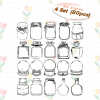 Easy-press Dried Flower Bookmark Sticker Set (20pcs)