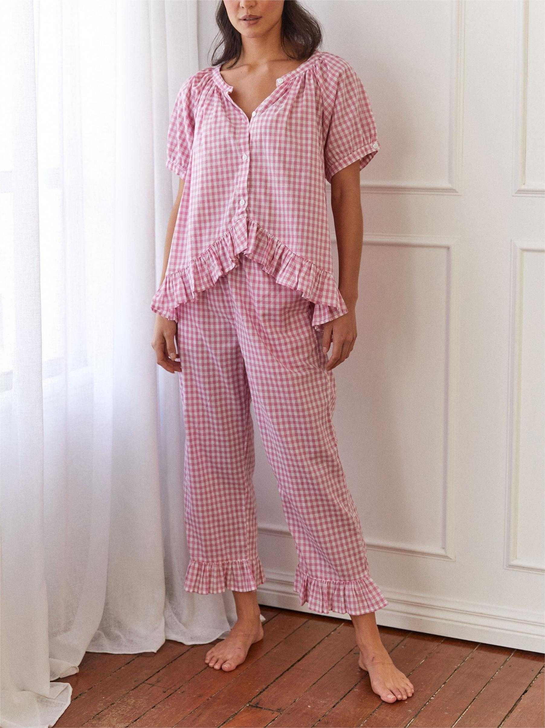 🔥Last Day Promotion 70% OFF🔥Sophie Loose Plaid Pajama Set