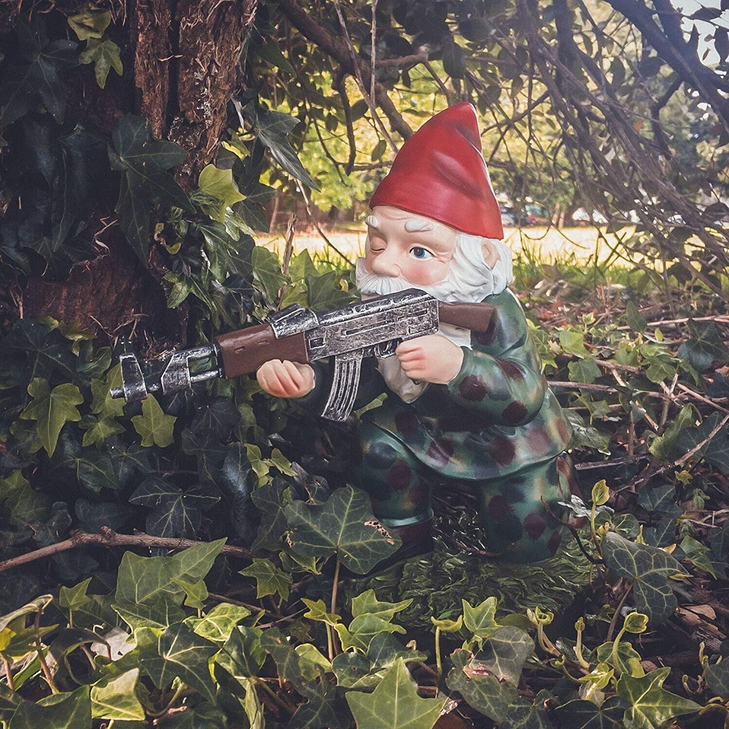 🔥Funny Army Garden Gnome Statue