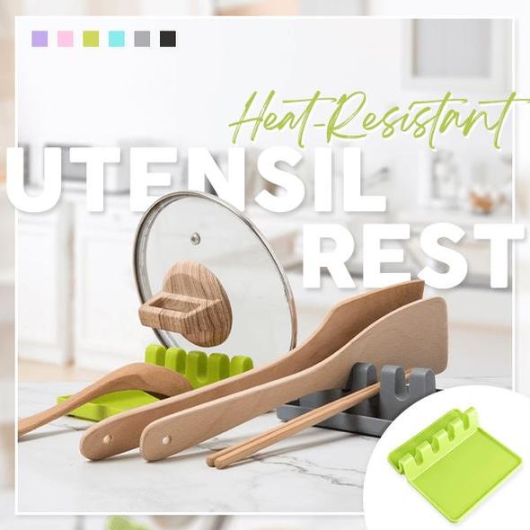 Heat-Resistant Utensil Rest, Set of 2, Buy 2 Sets Free Shipping