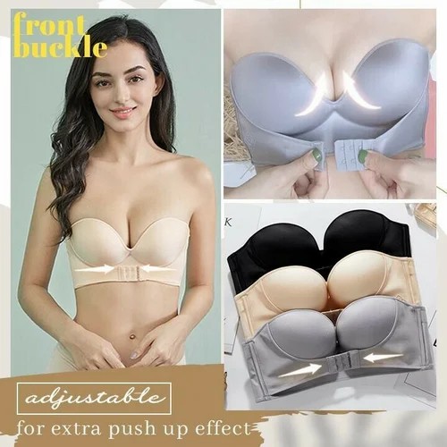 🔥TOP 1 TRENDING SUMMER 2022🔥Strapless Front Buckle Lift Bra(Buy 2 Free Shipping Today)