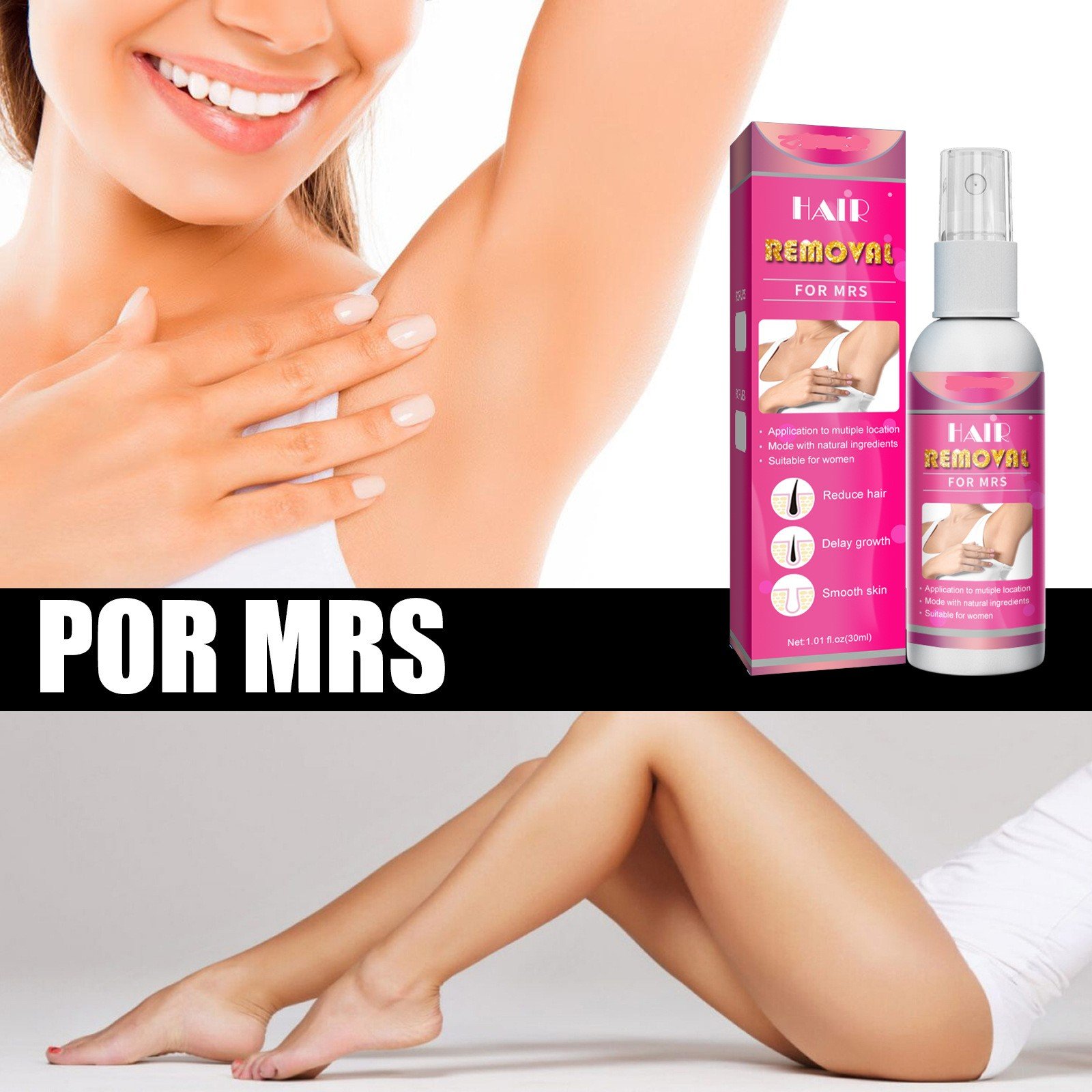 🔥(Early Mother's Day Sale - 50% OFF)Body Hair Removal Spray-Buy 2 Get 2 Free