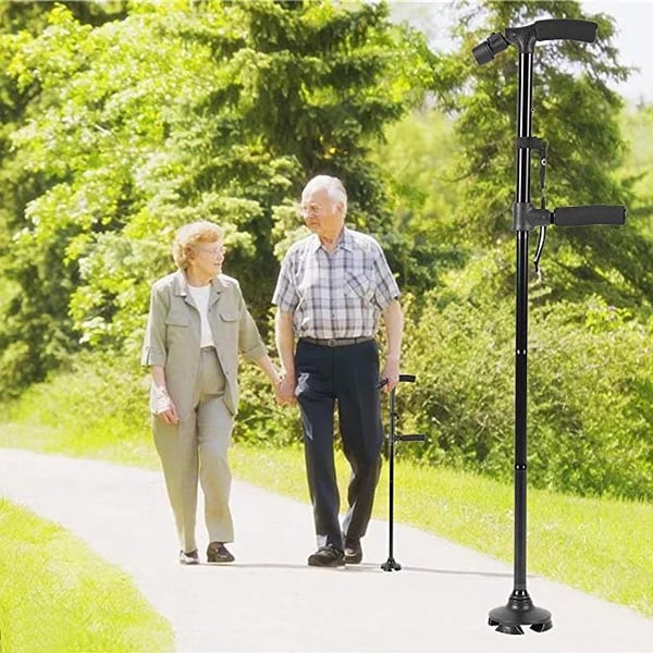 🔥Today's Specials🔥💥Aluminum alloy with LED light non-slip foldable walking stick💥👵