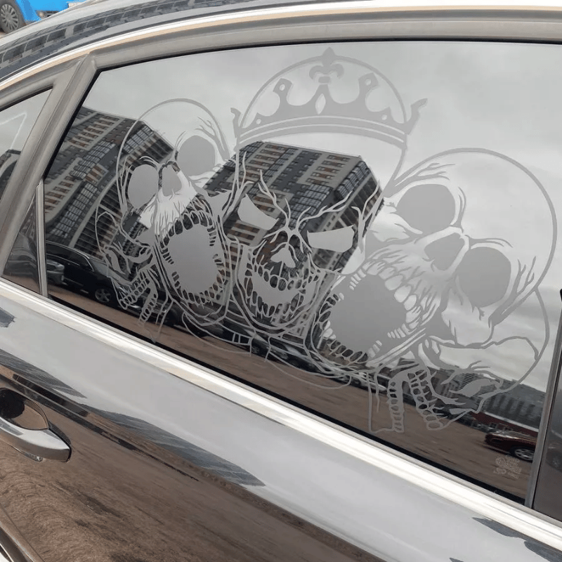 🎁TikTok Last Day Sale - 70% OFF🎉2 Pieces Skull Cool Car Window Stickers