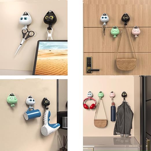 (🎄Early Christmas Sale - 50% OFF) 😺Creative Wink Cat Adhesive Hooks - 🚚Buy 3 Get Free Shipping