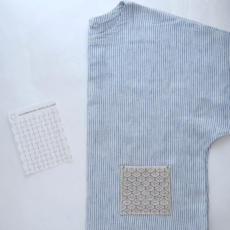 🔥Beginner-Friendly - 🪡Visible Mending Transfer Sashiko Pattern