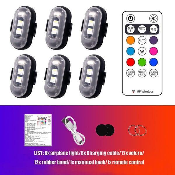 🎄(Christmas Hot Sale - 49% Off) 8 Colors Wireless Led Lights with Remote