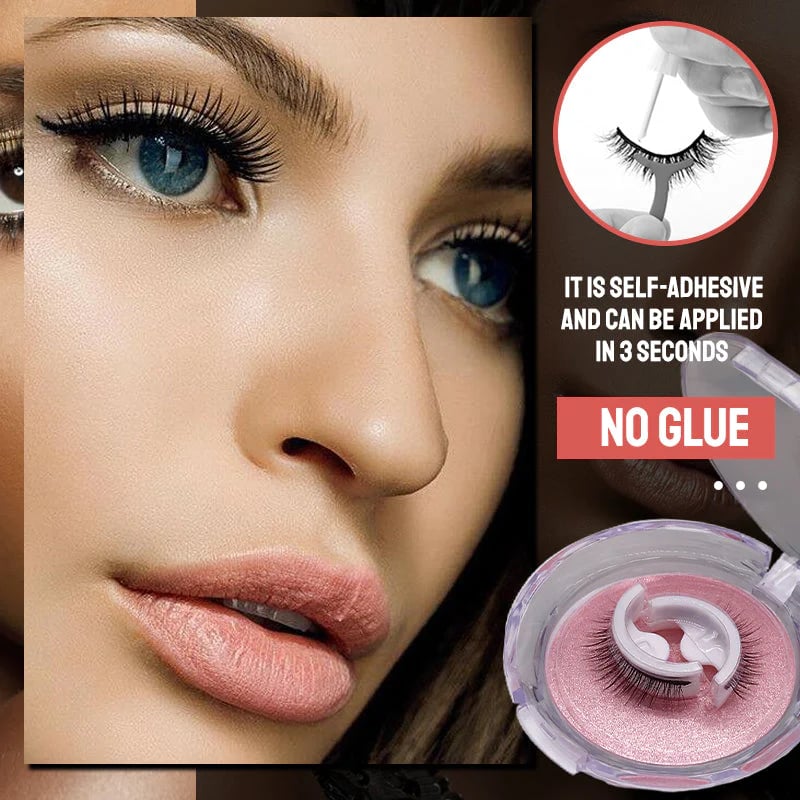 (🔥Last Day Promotion-60%OFF)Waterproof & Reusable Self-Adhesive Eyelashes(🌟Buy 1 Get 1 Free🌟)