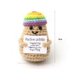 The cutest little crochet potato with a positive message.