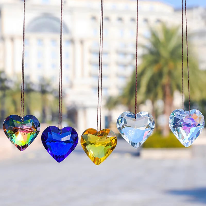 🔥(Early Mother's Day Sale - 50% OFF) Hanging Heart Suncatcher Prism Crafts - The Best Gifts