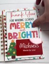 👩‍🏫Teacher Gift Card Book📚-🎄Merry Christmas