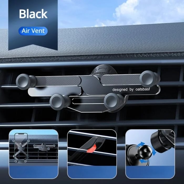 🔥Last Day Promotion 48% OFF-🎁-Invisible Rotatable Air Vent Mount Car Phone Holder