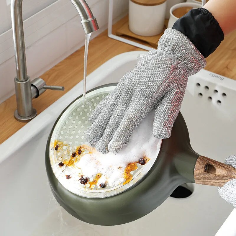 (🎄CHRISTMAS SALE NOW-48% OFF) Wire Dishwashing Gloves(BUY 5 GET 5 FREE NOW!)
