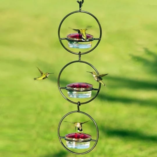 Limited Time Offer - Handcrafted Circular Hanging Hummingbird Feeder