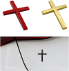 ⏰LAST DAY SALE 50% OFF✝️Metal Jesus Christ Cross Badge Stickers