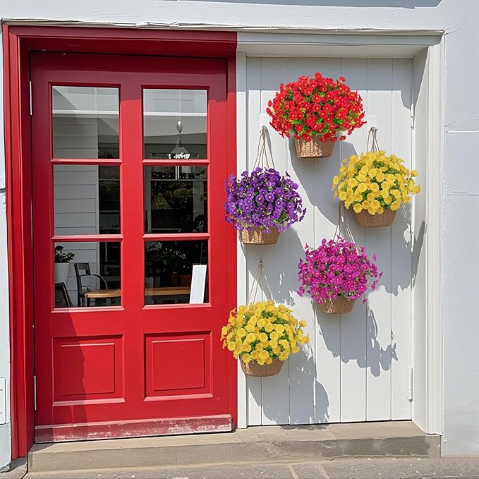 🌸 Spring Summer Home Decoration - 🌿 Fake Silk Colorful Morning Glory