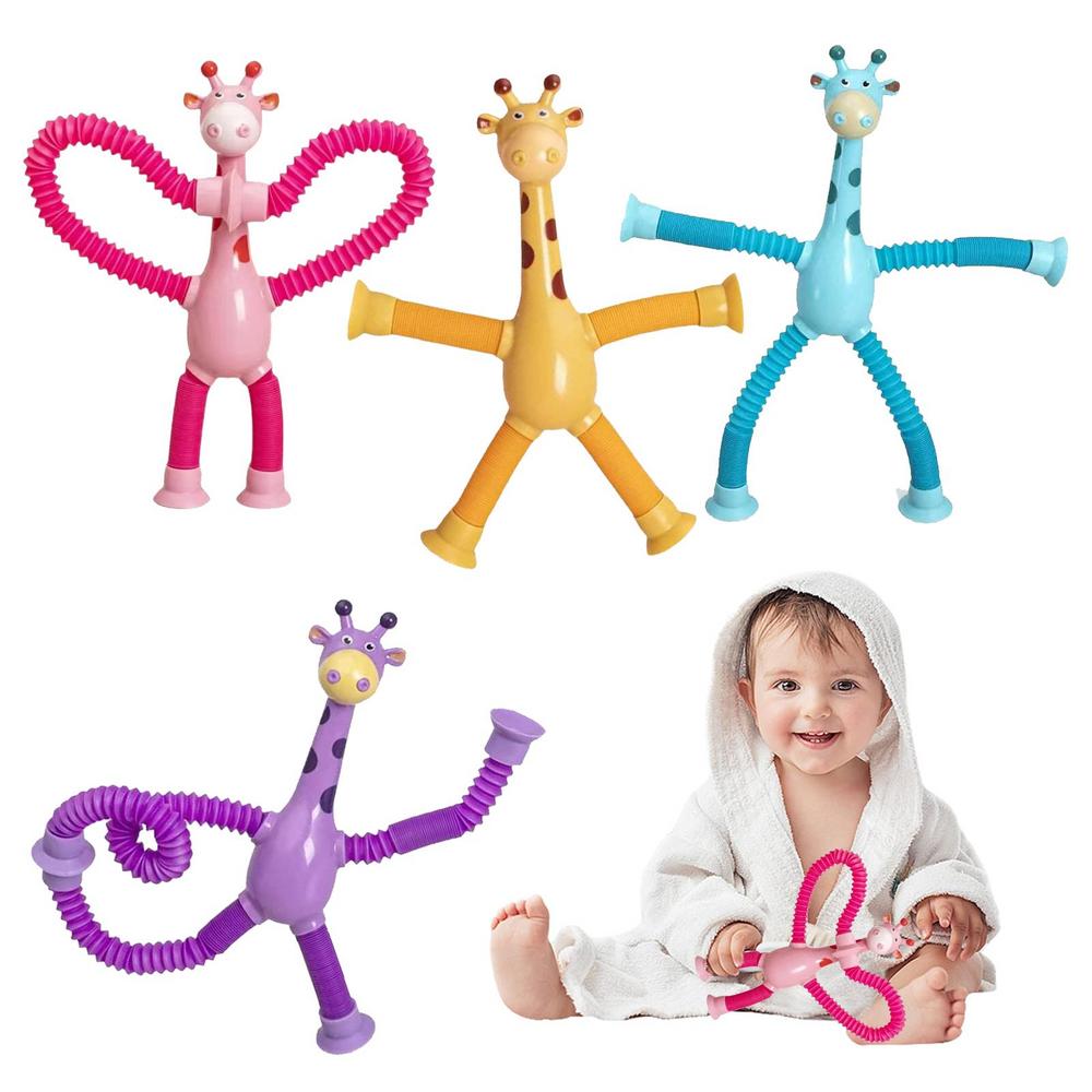 Limited Time Sale 70% OFF🎉 Suction Cup Pop Tube Giraffe Toys, Puzzle Toys