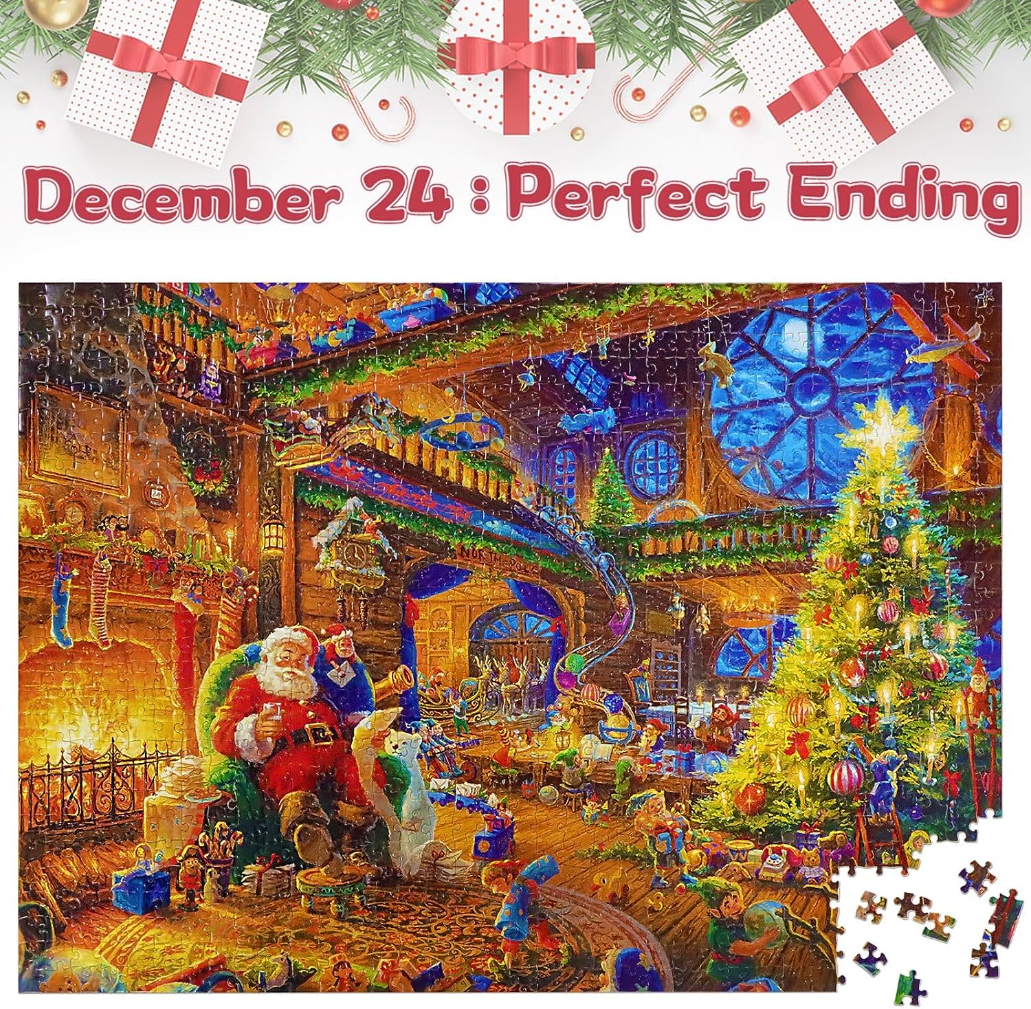 🔥EARLY CHRISTMAS SALE - 50% OFF🎄Advent Calendar 2024 Christmas Jigsaw Puzzles