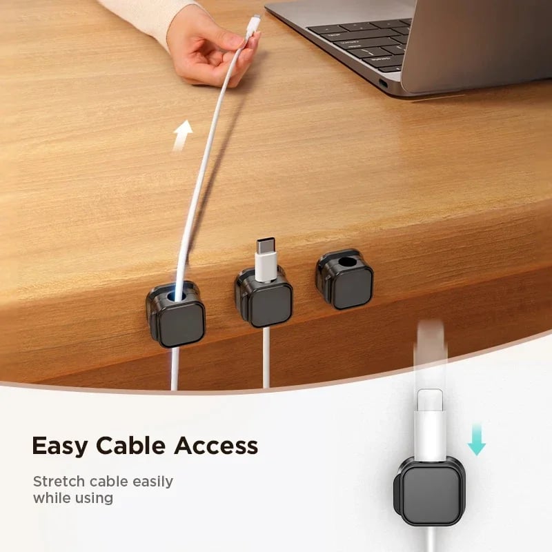 🔥Last Day Sale - 50% OFF🎁Magnetic Cord Organizer, Easy Secure Adhesive Cable Management