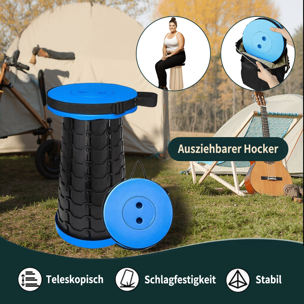 🔥Robusten, zusammenklappbaren, tragbaren Hocker