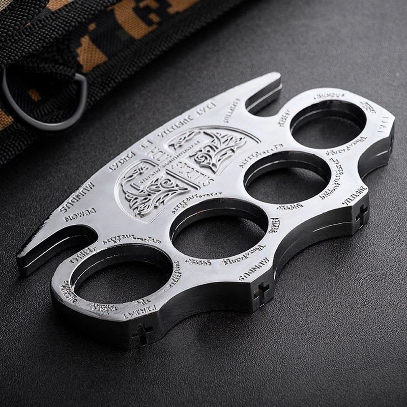 Self-defense metal brass knuckles✝Constant (Saint Benedict) special edition