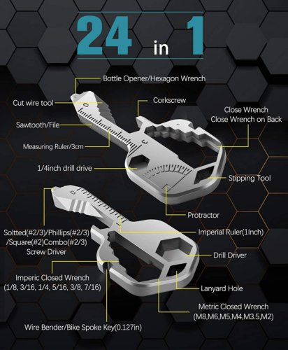 (Last Day Promotion - 49% OFF) 24 In 1 Multitool Key Shaped Pocket Tool (Buy 2 Get 1 Free NOW!!)