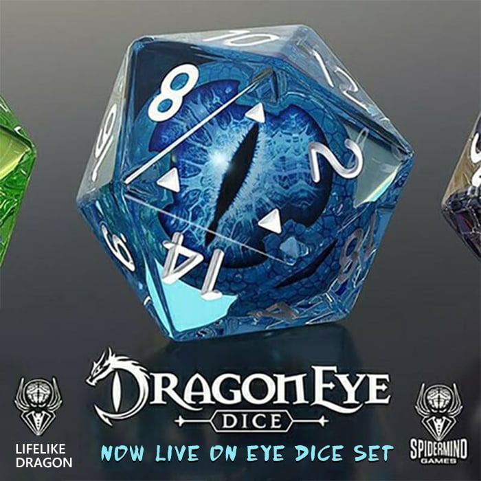 (❤Early Mother's Day Sale - 50% OFF) Lifelike Green Dragon Eye Dice Set - Buy 2 Get 1 Free
