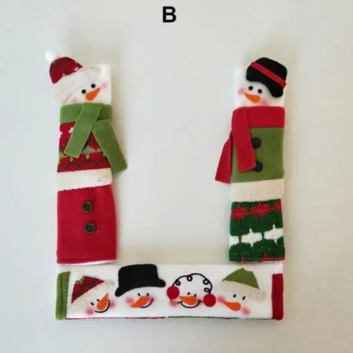 (Early Christmas Sale- 50% OFF) Snowman Kitchen Handle Door Covers (Set of 3)