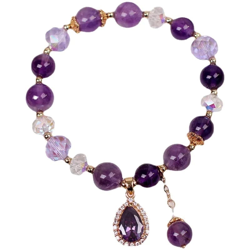 (🔥HOT SALE NOW 49% OFF) - Natural Amethyst Water Drop Bracelet