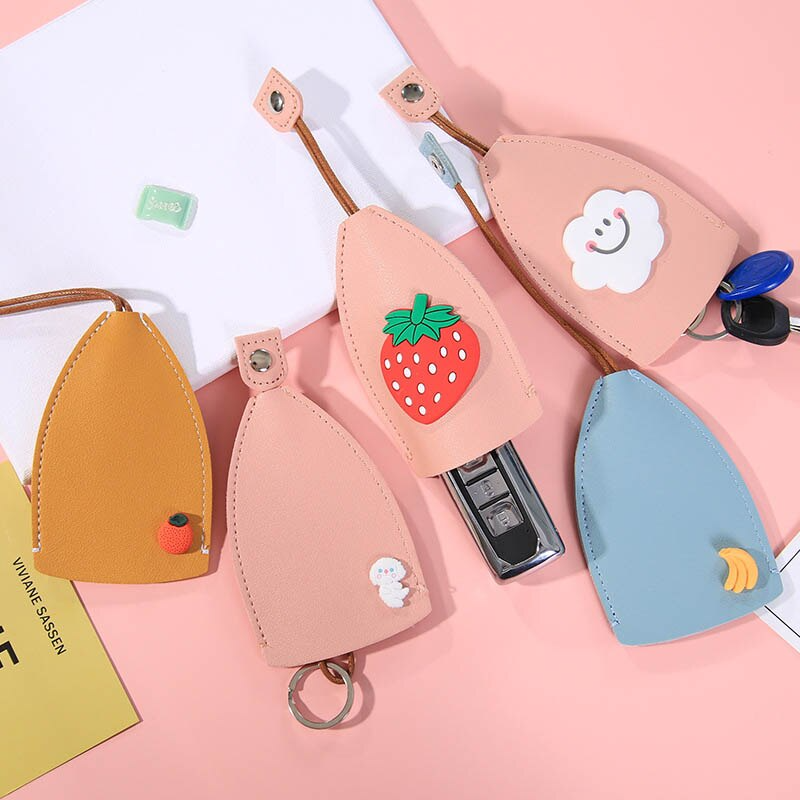 (🎄Christmas Big Sale-60% OFF) Cute Fruits PU Leather Key Bag