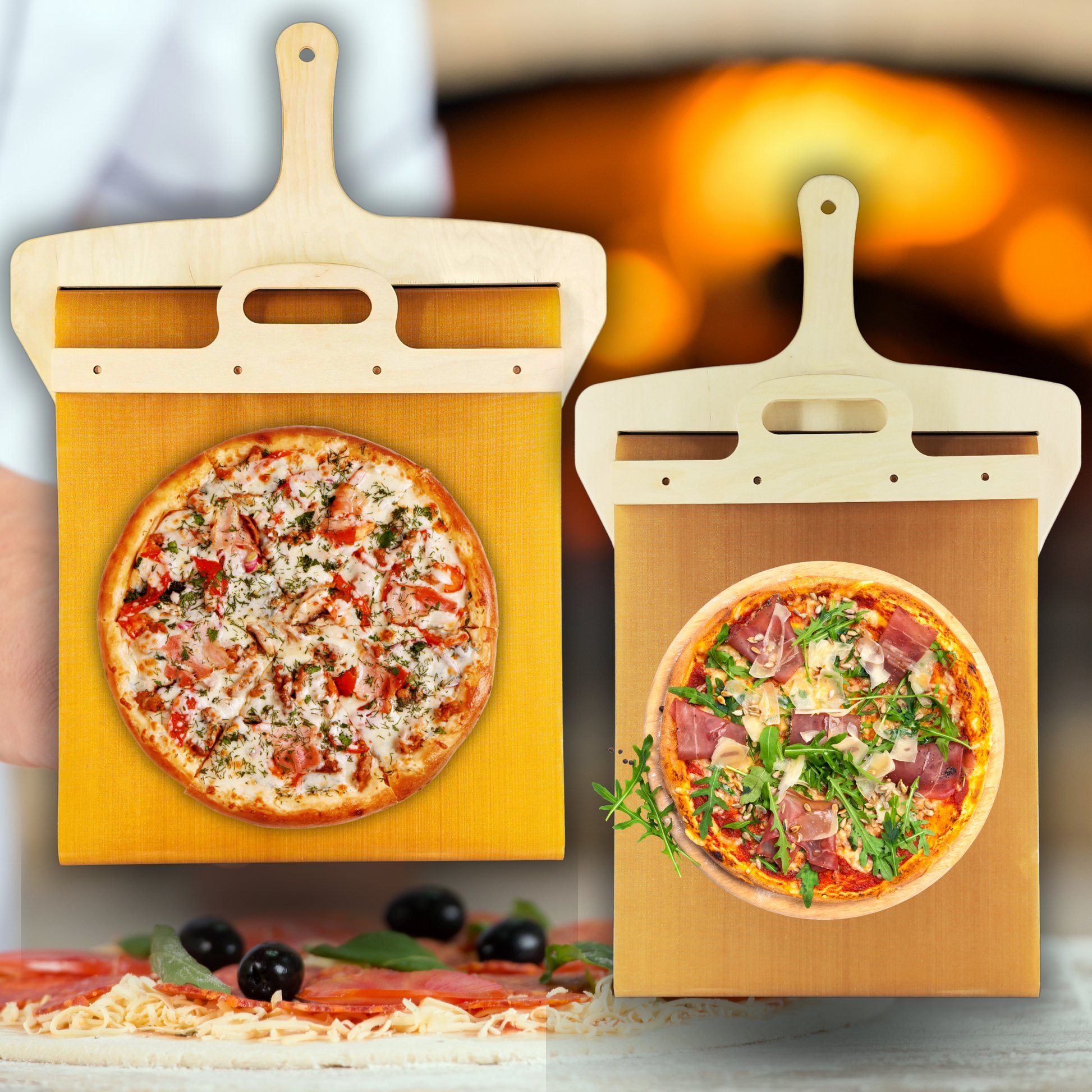 🔥Last Day Promotion- SAVE 50%🎄Sliding Pizza Peel-Buy 2 Get Free Shipping