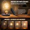 GEEZO Fragrance Candle Warmer Lamp with 2 Bulbs Electric Candle Warmer with Timer & Dimmer for Home Decor