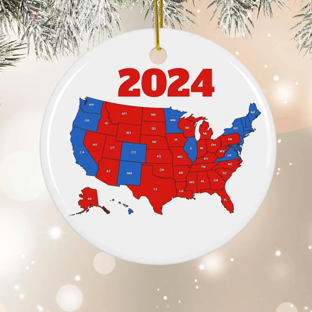 🎄US State 2024 Memor Ornament