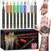 💥Temporary Tattoo Markers Set-10-Color Body Art Pens🌈