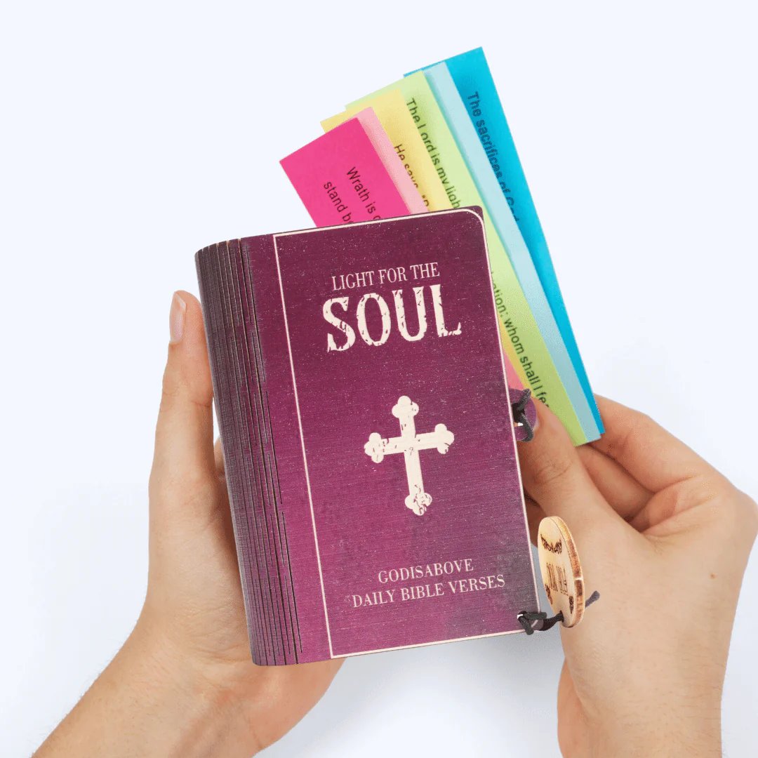 🔥Last Day Promotion 50% OFF🔥Handmade Wooden Bible Verses Box