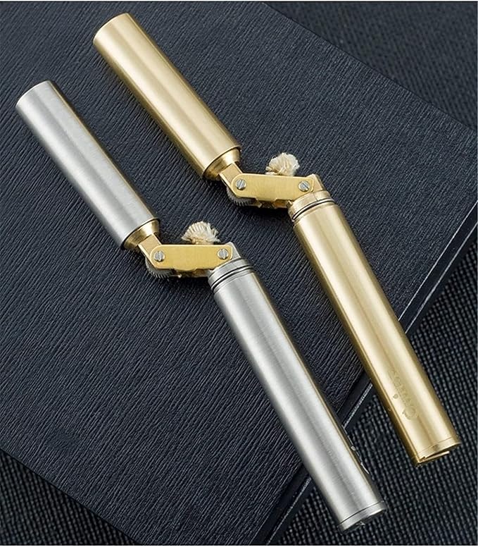 🔥Hot Sale 49% OFF -Brass Double Stick Smoke Type Kerosene Lighter🚬Can hold cigarette packs